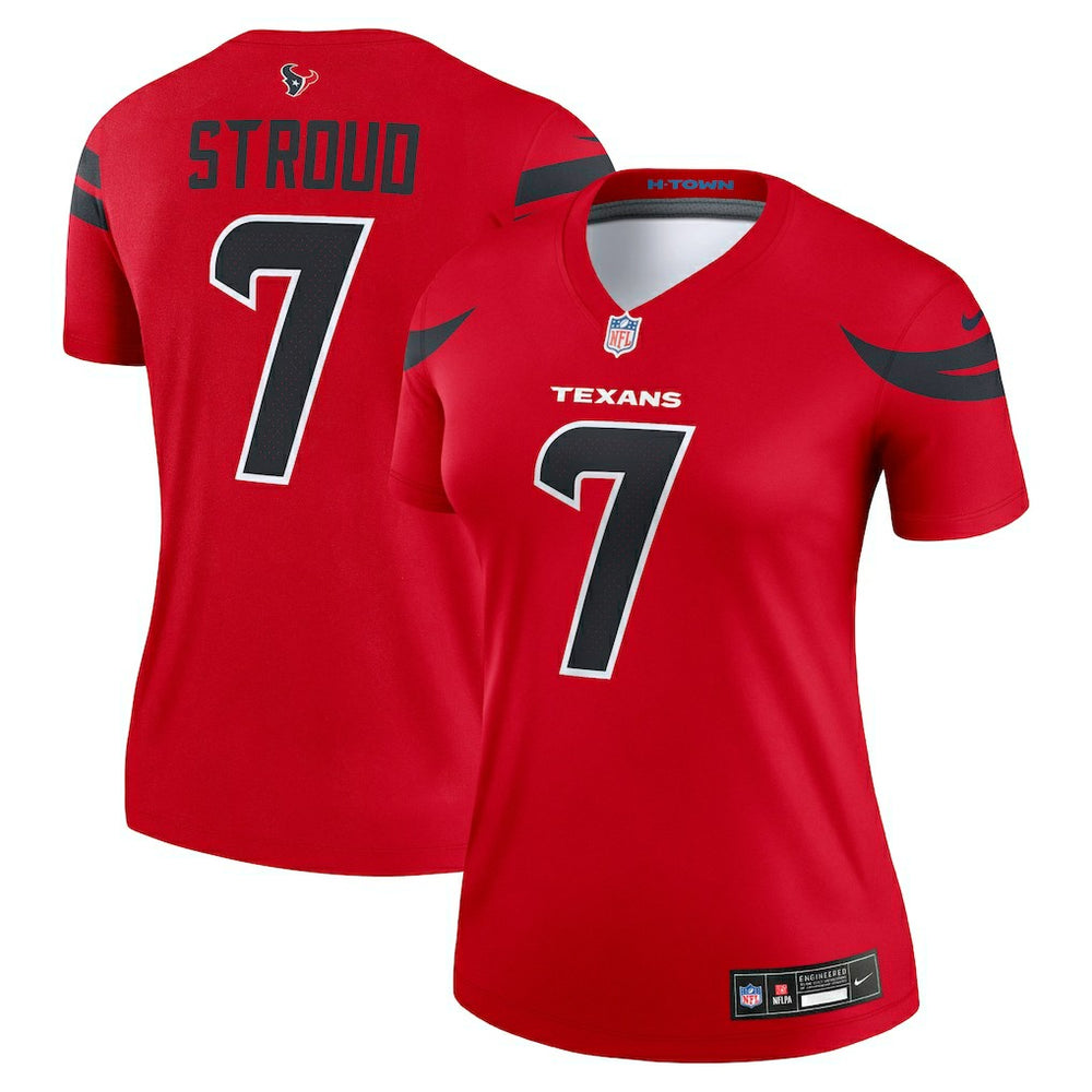 C.J. Stroud Houston Texans Women's Alternate Legend Player Performance Top - Red - Nike