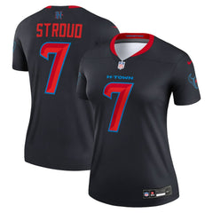 C.J. Stroud Houston Texans Women's Alternate Legend Player Performance Top - Navy - Nike