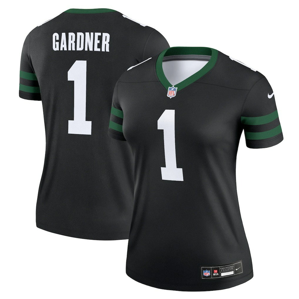 Ahmad Sauce Gardner New York Jets Women's Alternate Legend Player Performance Top - Legacy Black - Nike