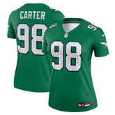 Jalen Carter Philadelphia Eagles Women's Alternate Legend Player Performance Top - Kelly Green - Nike