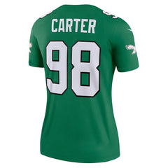 Jalen Carter Philadelphia Eagles Women's Alternate Legend Player Performance Top - Kelly Green - Nike
