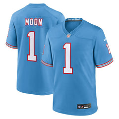 Warren Moon Tennessee Titans Retired Player Alternate Game Jersey - Light Blue - Nike