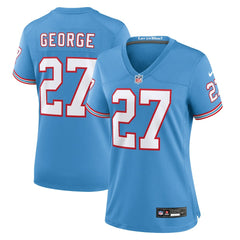 Eddie George Tennessee Titans Women's Oilers Throwback Retired Player Game Jersey - Light Blue - Nike