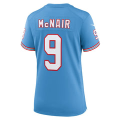 Steve McNair Tennessee Titans Women's Oilers Throwback Retired Player Game Jersey - Light Blue - Nike