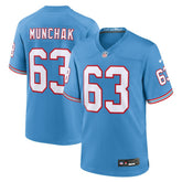 Mike Munchak Tennessee Titans Retired Player Alternate Game Jersey - Light Blue - Nike