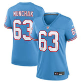 Mike Munchak Tennessee Titans Women's Oilers Throwback Retired Player Game Jersey - Light Blue - Nike