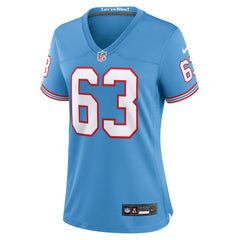 Mike Munchak Tennessee Titans Women's Oilers Throwback Retired Player Game Jersey - Light Blue - Nike