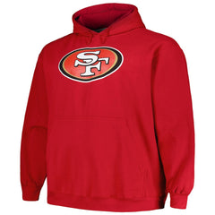 Christian McCaffrey San Francisco 49ers Big & Tall Fleece Name & Number Pullover Hoodie - Scarlet - Fanatics