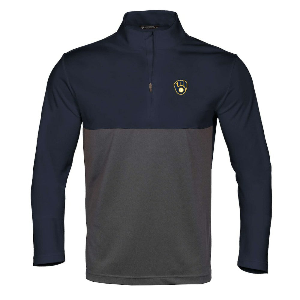 Milwaukee Brewers Levelwear Pursue Insignia 2.0 Quarter-Zip Pullover Top Discount