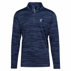 Memphis Grizzlies Levelwear Gear Insignia Core Quarter-Zip Pullover Top Navy
