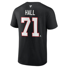 Taylor Hall Chicago Blackhawks Fanatics Authentic Stack Name & Number T-Shirt - Black | Fanatics Lifestyle