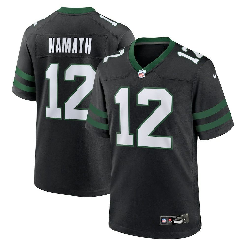 Joe Namath New York Jets Alternate Retired Player Game Jersey - Legacy Black - Nike