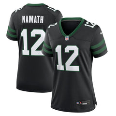 Joe Namath New York Jets Women's Retired Player Alternate Game Jersey - Legacy Black - Nike