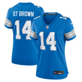Amon-Ra St. Brown Detroit Lions Women's Team Game Jersey - Blue - Nike