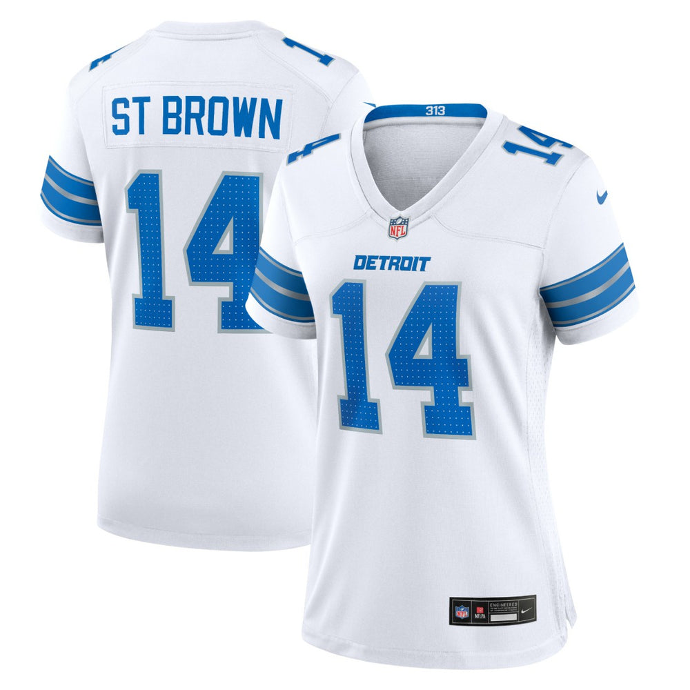 Amon-Ra St. Brown Detroit Lions Women's White Game Jersey - White - Nike