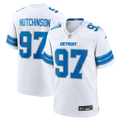 Aidan Hutchinson Detroit Lions Game Jersey - White - Nike