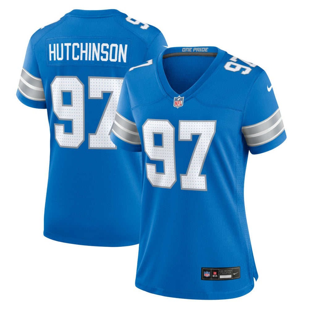 Aidan Hutchinson Detroit Lions Women's Game Jersey - Blue - Nike