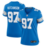 Aidan Hutchinson Detroit Lions Women's Game Jersey - Blue - Nike