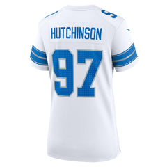 Aidan Hutchinson Detroit Lions Women's Game Jersey - White - Nike