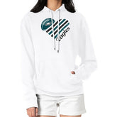 Philadelphia Eagles G-III 4Her by Carl Banks Women's Heart Graphic Fleece Pullover Hoodie - White - NFL