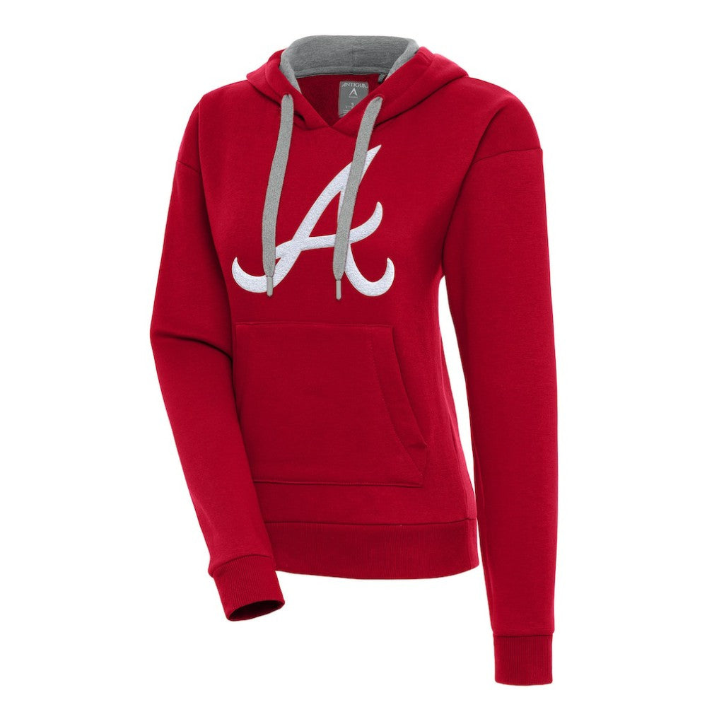 Atlanta Braves Antigua Women's Victory Pullover Hoodie Discount