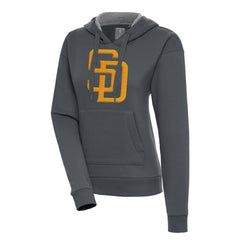 San Diego Padres Antigua Women's Victory Pullover Hoodie Discount