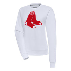 Boston Red Sox Antigua Women's Victory Chenille Pullover Sweatshirt for sale