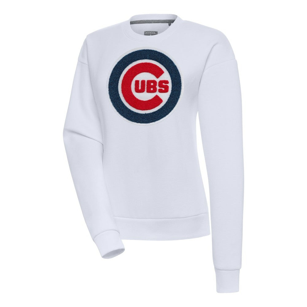 Chicago Cubs Antigua Women's Victory Chenille Pullover Sweatshirt Online