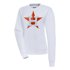 Houston Astros Antigua Women's Victory Chenille Pullover Sweatshirt Near Me