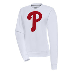 Philadelphia Phillies Antigua Women's Victory Chenille Pullover Sweatshirt Online