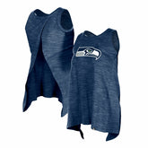 Seattle Seahawks New Era Women's Plus Size Space Dye Active Tank Top - College Navy - NFL