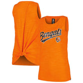 Cincinnati Bengals New Era Women's Space Dye Active Tank Top - Orange - NFL