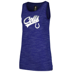 Indianapolis Colts New Era Women's Space Dye Active Tank Top - Royal - NFL