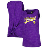 Minnesota Vikings New Era Women's Space Dye Active Tank Top - Purple - NFL