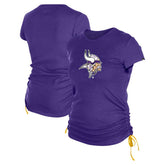 Minnesota Vikings New Era Women's Ruched Side T-Shirt - Purple - NFL