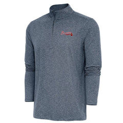 Atlanta Braves Antigua Hunk Quarter-Zip Pullover Top Online