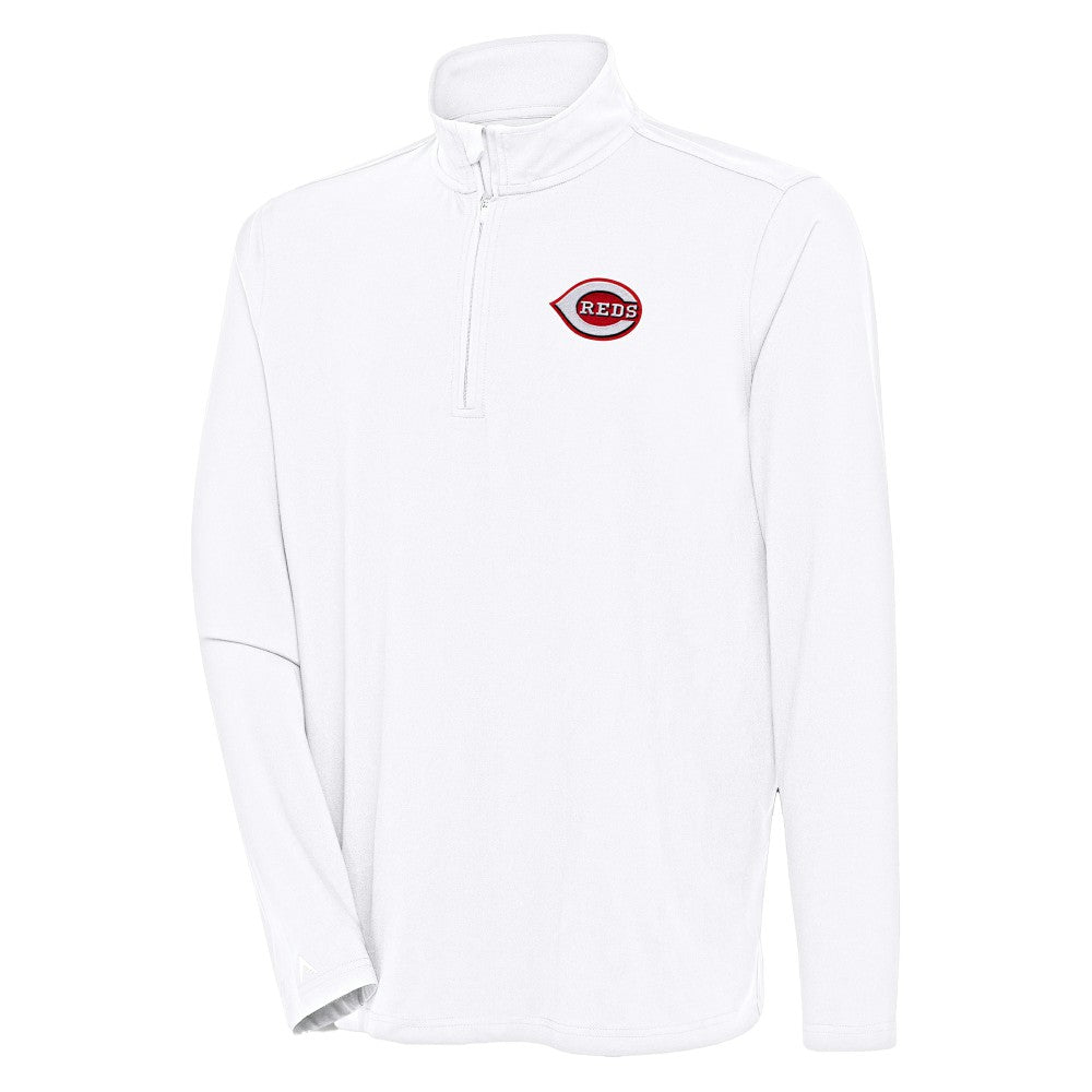 Cincinnati Reds Antigua Hunk Quarter-Zip Pullover Top Sale