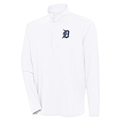 Detroit Tigers Antigua Hunk Quarter-Zip Pullover Top Sale