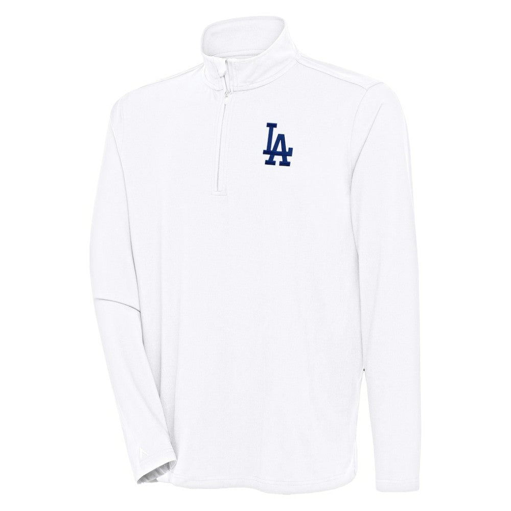 Los Angeles Dodgers Antigua Hunk Quarter-Zip Pullover Top Outlet
