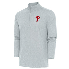 Philadelphia Phillies Antigua Hunk Quarter-Zip Pullover Top Outlet