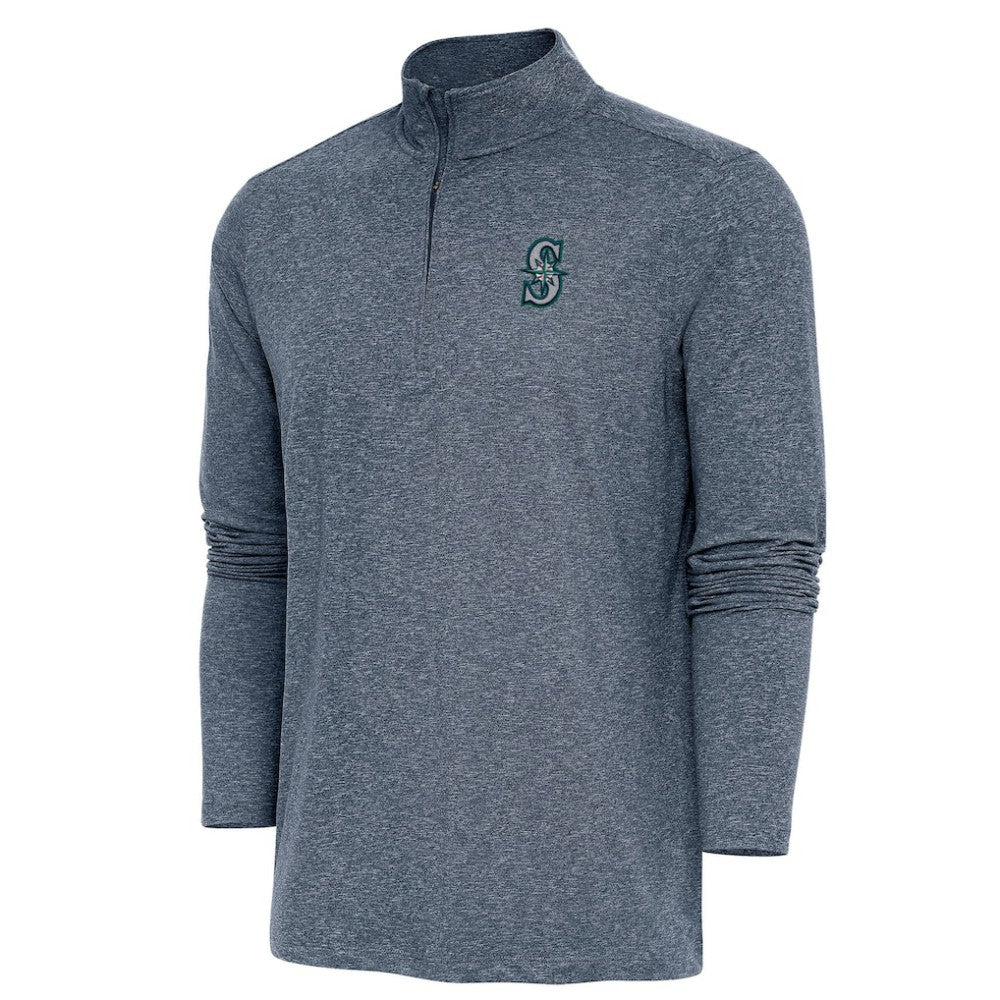Seattle Mariners Antigua Hunk Quarter-Zip Pullover Top Near Me