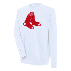 Boston Red Sox Antigua Victory Crewneck Chenille Pullover Sweatshirt Near Me