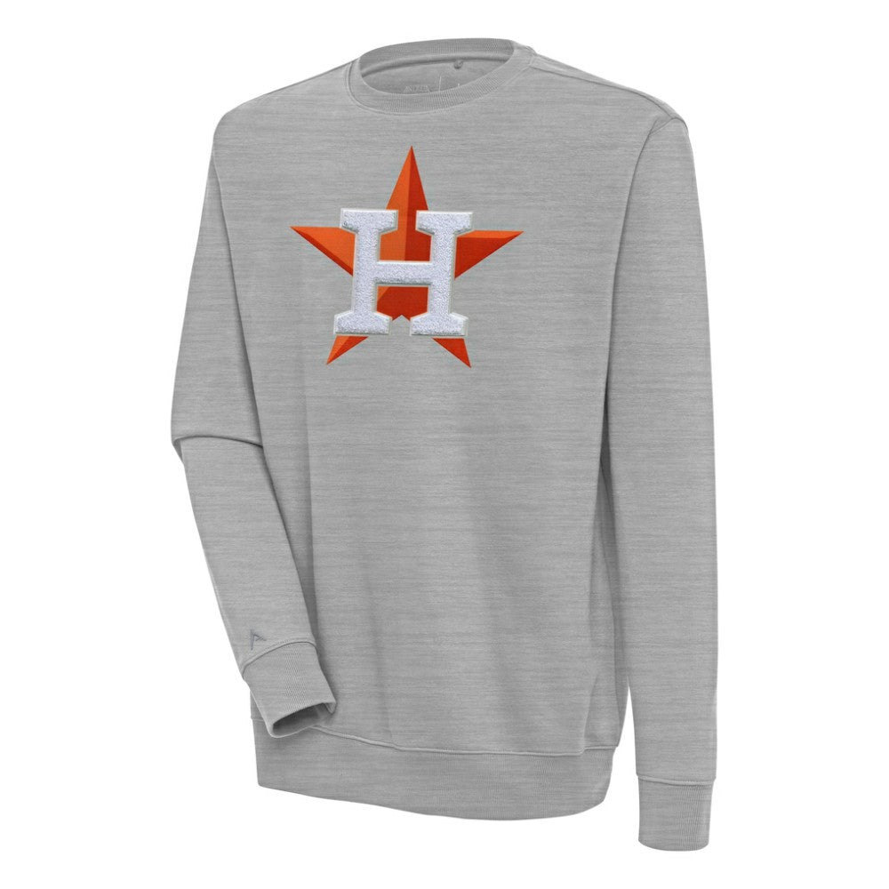 Houston Astros Antigua Victory Crewneck Chenille Pullover Sweatshirt Sale