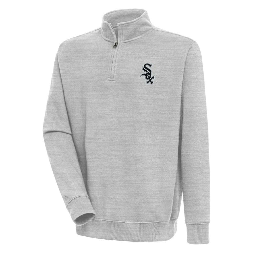 Chicago White Sox Antigua Victory Quarter-Zip Pullover Top Outlet