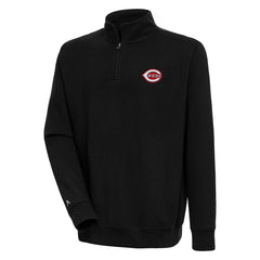 Cincinnati Reds Antigua Victory Quarter-Zip Pullover Top Outlet