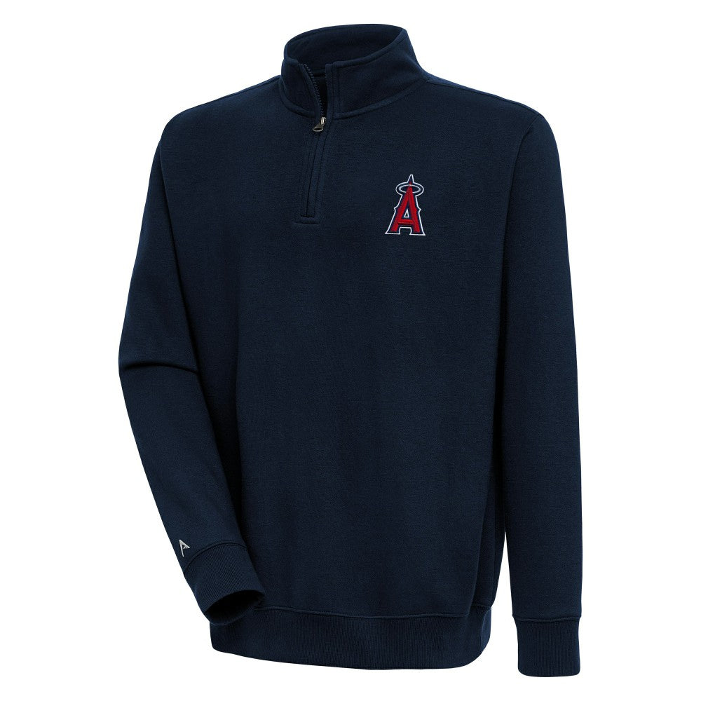 Los Angeles Angels Antigua Victory Quarter-Zip Pullover Top Sale