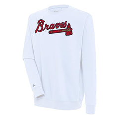 Atlanta Braves Antigua Victory Pullover Sweatshirt Sale