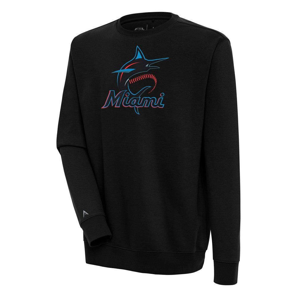 Miami Marlins Antigua Victory Pullover Sweatshirt Outlet
