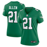 Eric Allen Philadelphia Eagles Women's Alternate Game Jersey - Kelly Green - Nike