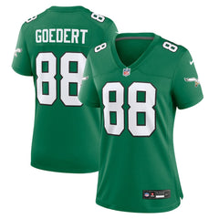 Dallas Goedert Philadelphia Eagles Women's Alternate Game Jersey - Kelly Green - Nike